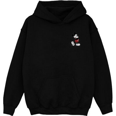 Disney Jongens Mickey Mouse Kickin Retro Borst Hoodie (Zwart) 12-13J / 152-158cm Disney Jongens Mickey Mouse Kickin Retro Borst Hoodie (Zwart) 12-13J / 152-158cm