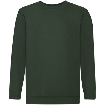 Fruit of the Loom Kinder/Kids Premium Sweatshirt met Inzetstuk (Fles groen) 12-13J / 152-158cm Fruit of the Loom Kinder/Kids Premium Sweatshirt met Inzetstuk (Fles groen) 12-13J / 152-158cm
