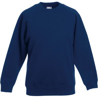 Fruit Of The Loom Kinderen Unisex Raglan mouwen Sweatshirt (Marine) 7-8J / 122-128cm Fruit Of The Loom Kinderen Unisex Raglan mouwen Sweatshirt (Marine) 7-8J / 122-128cm