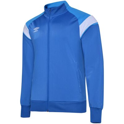 Umbro Gebreide jas voor kinderen (Koningsblauw/Ibiza Blauw/Briljant Wit) 7-8J / 122-128cm Umbro Gebreide jas voor kinderen (Koningsblauw/Ibiza Blauw/Briljant Wit) 7-8J / 122-128cm