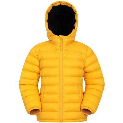 Mountain Warehouse Gewatteerde jas met imitatiebont voor kinderen/kinders (Geel) 9-10J / 134-140cm Mountain Warehouse Gewatteerde jas met imitatiebont voor kinderen/kinders (Geel) 9-10J / 134-140cm