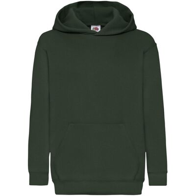 Fruit Of The Loom Kids Unisex Classic 80/20 Hoodie (Bordeaux) 7-8J / 122-128cm Fruit Of The Loom Kids Unisex Classic 80/20 Hoodie (Bordeaux) 7-8J / 122-128cm