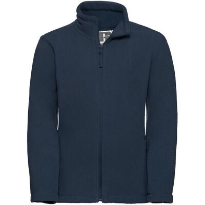 Russell Athletic Russell Kinder/Kids Fleece Jas (Franse marine) 11-12J / 146-152cm Russell Athletic Russell Kinder/Kids Fleece Jas (Franse marine) 11-12J / 146-152cm