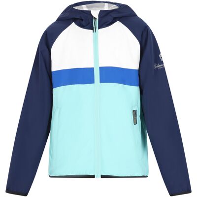Schmuddelwedda Anorak jongens (kinderen) Turkoois kleurblok 10J / 140cm Schmuddelwedda Anorak jongens (kinderen) Turkoois kleurblok 10J / 140cm