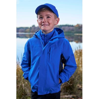 Mountain Warehouse Kinder/Kids Cannonball 3 in 1 Waterdichte Jas (Helder Blauw) 9-10J / 134-140cm Mountain Warehouse Kinder/Kids Cannonball 3 in 1 Waterdichte Jas (Helder Blauw) 9-10J / 134-140cm