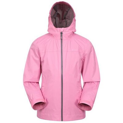 Mountain Warehouse Kinder Waterdichte Jas - Lichtroze - Maat 11-12 jaar Mountain Warehouse Kinder Waterdichte Jas - Lichtroze - Maat 11-12 jaar