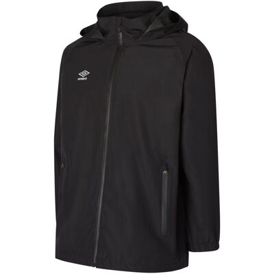 Umbro Kinder/Kinder Club Essential Waterdichte Jas (Zwart) 7-8J / 122-128cm Umbro Kinder/Kinder Club Essential Waterdichte Jas (Zwart) 7-8J / 122-128cm