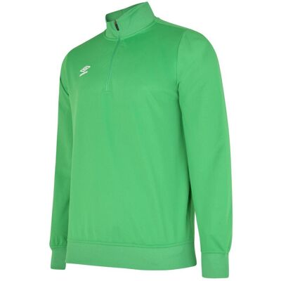 Umbro Kinder/Kinder Club Essential Sweatshirt met halve rits (Smaragd) 9-10J / 134-140cm Umbro Kinder/Kinder Club Essential Sweatshirt met halve rits (Smaragd) 9-10J / 134-140cm