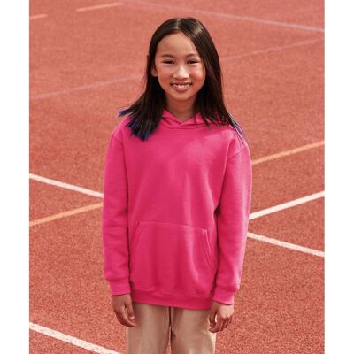 Fruit Of The Loom Kids Unisex Classic 80/20 Hoodie (Paars) 12-13J / 152-158cm Fruit Of The Loom Kids Unisex Classic 80/20 Hoodie (Paars) 12-13J / 152-158cm
