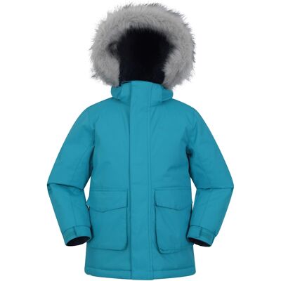 Mountain Warehouse Kinder Waterbestendige Ranger Jas - Blauw - Maat 11-12 jaar Mountain Warehouse Kinder Waterbestendige Ranger Jas - Blauw - Maat 11-12 jaar