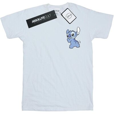 Disney Meisjes Lilo En Stitch Achterzijde Borst Print Katoenen T-Shirt (Wit) 9-11J / 128cm-146cm Disney Meisjes Lilo En Stitch Achterzijde Borst Print Katoenen T-Shirt (Wit) 9-11J / 128cm-146cm