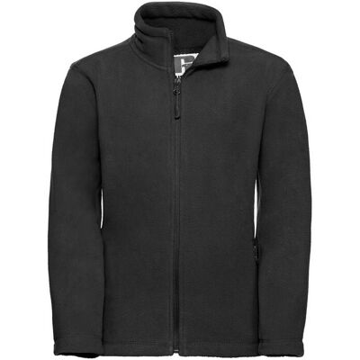 Russell Athletic Russell Kinder/Kids Fleece Jas (Zwart) 7-8J / 122-128cm Russell Athletic Russell Kinder/Kids Fleece Jas (Zwart) 7-8J / 122-128cm