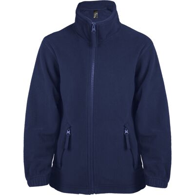 SOLS Kinder/Kinder North Fleece Jas (Marine) 10J / 140cm SOLS Kinder/Kinder North Fleece Jas (Marine) 10J / 140cm