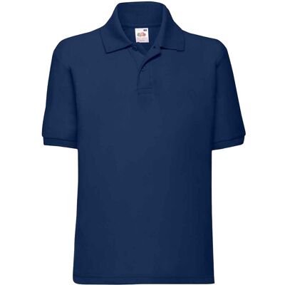 Fruit of the Loom Kinder/Kinder 65/35 Effen Piqué Poloshirt (Marine) 7-8J / 122-128cm Fruit of the Loom Kinder/Kinder 65/35 Effen Piqué Poloshirt (Marine) 7-8J / 122-128cm