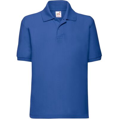 Fruit of the Loom Kinder/Kinder 65/35 Effen Piqué Poloshirt (Koningsblauw) 9-10J / 134-140cm Fruit of the Loom Kinder/Kinder 65/35 Effen Piqué Poloshirt (Koningsblauw) 9-10J / 134-140cm