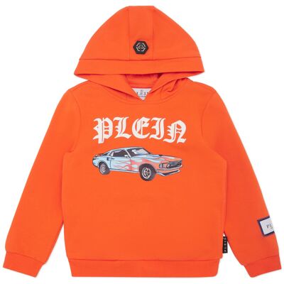 Philipp Plein Hoodie Sweatshirt Ls Cars Racing 16J / 176cm Philipp Plein Hoodie Sweatshirt Ls Cars Racing 16J / 176cm