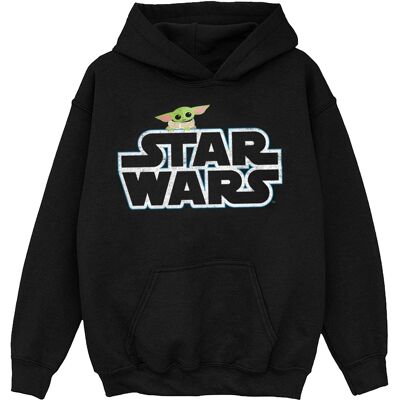 Star Wars Meisjes The Mandalorian The Child Logo Hoodie (Zwart) 9-11J / 128cm-146cm Star Wars Meisjes The Mandalorian The Child Logo Hoodie (Zwart) 9-11J / 128cm-146cm