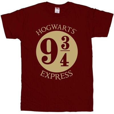 Harry Potter Jongens Platrform Negen En Driekwart T-shirt (Marron) 3-4J / 98-104cm Harry Potter Jongens Platrform Negen En Driekwart T-shirt (Marron) 3-4J / 98-104cm