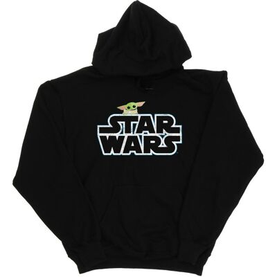 Star Wars Jongens The Mandalorian The Child Logo Hoodie (Zwart) 7-8J / 122-128cm Star Wars Jongens The Mandalorian The Child Logo Hoodie (Zwart) 7-8J / 122-128cm