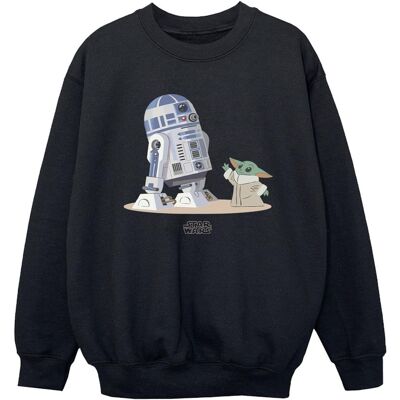 Star Wars Jongens The Mandalorian R2D2 en Grogu Sweatshirt (Zwart) 7-8J / 122-128cm Star Wars Jongens The Mandalorian R2D2 en Grogu Sweatshirt (Zwart) 7-8J / 122-128cm