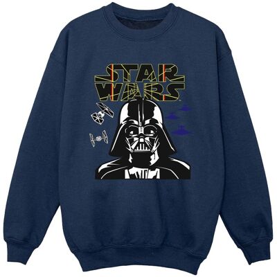 Star Wars Jongens Darth Vader Comp Logo Sweatshirt (Marineblauw) 7-8J / 122-128cm Star Wars Jongens Darth Vader Comp Logo Sweatshirt (Marineblauw) 7-8J / 122-128cm