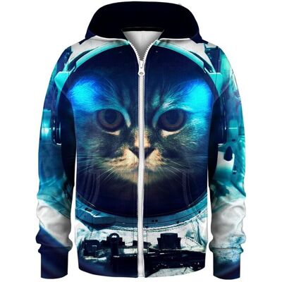 Mr. Gugu & Miss Go "Space Cat" Zip Hoodie 6-8J / 116-128cm Mr. Gugu & Miss Go "Space Cat" Zip Hoodie 6-8J / 116-128cm