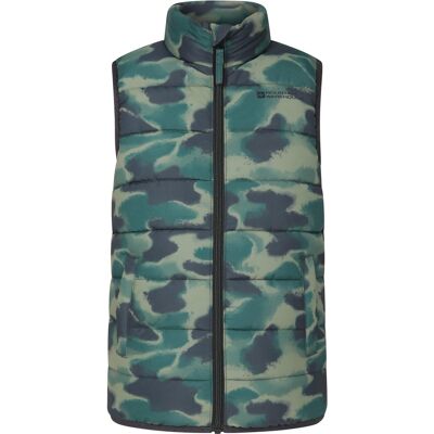 Mountain Warehouse Kinderen/Kinderen Rocko Vlinder Gewatteerd Gilet (Licht Khaki) 7-8J / 122-128cm Mountain Warehouse Kinderen/Kinderen Rocko Vlinder Gewatteerd Gilet (Licht Khaki) 7-8J / 122-128cm