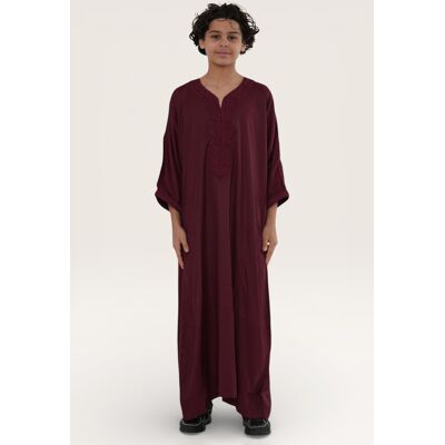 Thobez Kinderjongens rode Marokkaanse Thobe Jubba badjas Eid Djellaba Gandoura - K-HM62 11-12J / 146-152cm Thobez Kinderjongens rode Marokkaanse Thobe Jubba badjas Eid Djellaba Gandoura - K-HM62 11-12J / 146-152cm