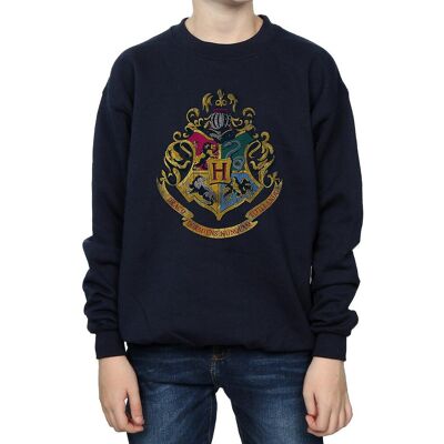 Harry Potter Jongens Zweinstein Huizen Katoenen Sweatshirt (Marineblauw) 7-8J / 122-128cm Harry Potter Jongens Zweinstein Huizen Katoenen Sweatshirt (Marineblauw) 7-8J / 122-128cm