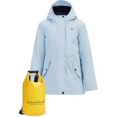 Schmuddelwedda Anorak + Tagesrucksack - SET Meisjes ijsblauw 6J / 116cm Schmuddelwedda Anorak + Tagesrucksack - SET Meisjes ijsblauw 6J / 116cm