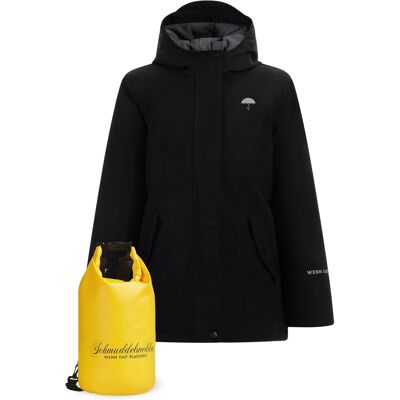 Schmuddelwedda Anorak + Tagesrucksack - SET Meisjes zwart 7J / 122cm Schmuddelwedda Anorak + Tagesrucksack - SET Meisjes zwart 7J / 122cm