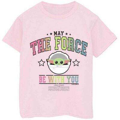 Star Wars Meisjes The Mandalorian The Force Collegiate T-shirt van katoen (Baby Roze) 3-4J / 98-104cm Star Wars Meisjes The Mandalorian The Force Collegiate T-shirt van katoen (Baby Roze) 3-4J / 98-104cm