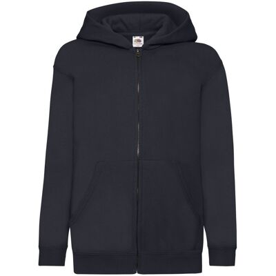 Fruit of the Loom Kinder/Kids Klassiek Jasje met Capuchon (Deep Navy) 14-15J / 164-170cm Fruit of the Loom Kinder/Kids Klassiek Jasje met Capuchon (Deep Navy) 14-15J / 164-170cm