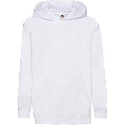 Fruit of the Loom Kinder/Kids Classic 260 Hoodie (Wit) 9-11J / 128cm-146cm Fruit of the Loom Kinder/Kids Classic 260 Hoodie (Wit) 9-11J / 128cm-146cm