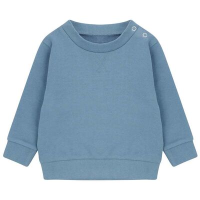 Larkwood Effen Duurzaam Sweatshirt Kinderen/Kinderen (Steen Blauw) 3-4J / 98-104cm Larkwood Effen Duurzaam Sweatshirt Kinderen/Kinderen (Steen Blauw) 3-4J / 98-104cm