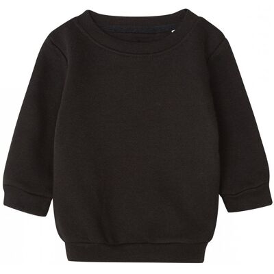 Babybugz Baby Essentieel Effen Sweatshirt (Zwart) 18-24M Babybugz Baby Essentieel Effen Sweatshirt (Zwart) 18-24M