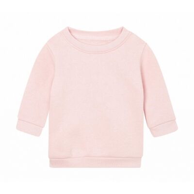 Babybugz Baby Essential Sweatshirt (Zacht Roze) 6-12M / 63-80cm Babybugz Baby Essential Sweatshirt (Zacht Roze) 6-12M / 63-80cm