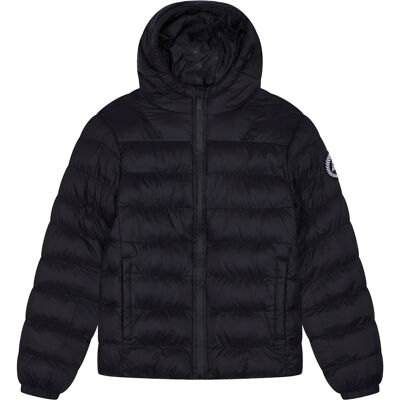 Hype Kinderen Donsjack Meisjes en Jongens Zwart Gewatteerde Kapjassen Warm 11-12J / 146-152cm Hype Kinderen Donsjack Meisjes en Jongens Zwart Gewatteerde Kapjassen Warm 11-12J / 146-152cm