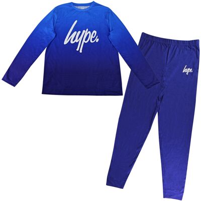Hype Jongens Ombre Lange Mouw Pyjama Set Blauw Kinder Nachtkleding 13-14J / 158-164cm Hype Jongens Ombre Lange Mouw Pyjama Set Blauw Kinder Nachtkleding 13-14J / 158-164cm
