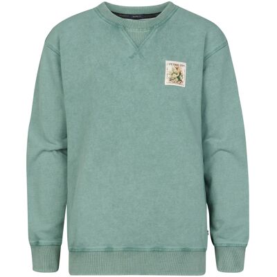 Petrol Industries - Jongens Bedrukte sweater met ronde hals Ranchero - Groen 4J / 104cm Petrol Industries - Jongens Bedrukte sweater met ronde hals Ranchero - Groen 4J / 104cm