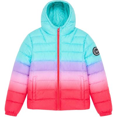 Hype Meisjes Gewatteerde Jas Kinderen Roze Hooded Gequilt Warme Winterjas 7-8J / 122-128cm Hype Meisjes Gewatteerde Jas Kinderen Roze Hooded Gequilt Warme Winterjas 7-8J / 122-128cm