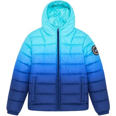 Hype Jongens Gepufferde Jasje Kinderen Blauw Oceaan Vervaagd Met Capuchon Gevoerde Warme Jas 13-14J / 158-164cm Hype Jongens Gepufferde Jasje Kinderen Blauw Oceaan Vervaagd Met Capuchon Gevoerde Warme Jas 13-14J / 158-164cm
