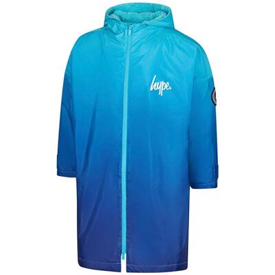 Hype Blauw Vervagende Jongens Droge Robe Jack Warme Verander Zwem Buitenkleed 5-8J / 110-128cm Hype Blauw Vervagende Jongens Droge Robe Jack Warme Verander Zwem Buitenkleed 5-8J / 110-128cm