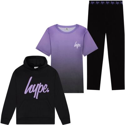 Hype Meisjes 3-delige set Incept hoodie, kortemouwen top & leggings 13-14J / 158-164cm Hype Meisjes 3-delige set Incept hoodie, kortemouwen top & leggings 13-14J / 158-164cm