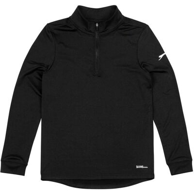 Slazenger Pullover met kwart rits voor kinderen (Zwart) 9-10J / 134-140cm Slazenger Pullover met kwart rits voor kinderen (Zwart) 9-10J / 134-140cm