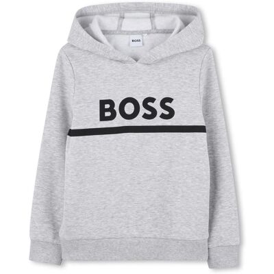 Boss Hoodie uit de kindercollectie (Grijs) 14J / 164cm Boss Hoodie uit de kindercollectie (Grijs) 14J / 164cm