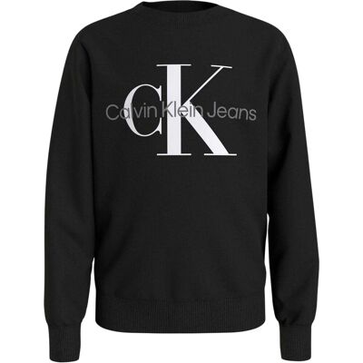 Calvin Klein Sweatshirt met kinderlogo (Zwart) 8J / 128cm Calvin Klein Sweatshirt met kinderlogo (Zwart) 8J / 128cm
