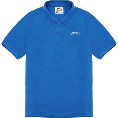 Slazenger Effen Poloshirt van Polycotton voor Jongens (Koningsblauw) 11-12J / 146-152cm Slazenger Effen Poloshirt van Polycotton voor Jongens (Koningsblauw) 11-12J / 146-152cm