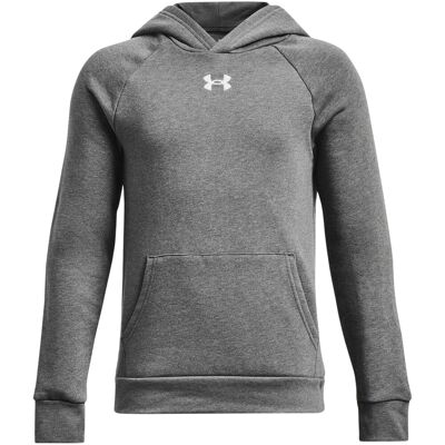 Under Armour Rival fleece-hoodie met raglanmouwen voor jongens (Lichtgrijs gemêleerd) 11-12J / 146-152cm Under Armour Rival fleece-hoodie met raglanmouwen voor jongens (Lichtgrijs gemêleerd) 11-12J / 146-152cm