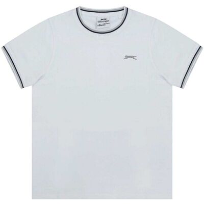 Slazenger Kinder/Kinder T-shirt met ronde hals (Wit) 11-12J / 146-152cm Slazenger Kinder/Kinder T-shirt met ronde hals (Wit) 11-12J / 146-152cm